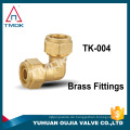 2 Stück Computer Wasserkühlung Quick Tubing Fitting Cool Gold geschmiedete Messing Fitting